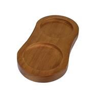 Bandeja Para Molinillo De Pimienta - Madera, Soporte De Descanso Para Molinillo De Pimienta De 5,91x2,95x0,47 Pulgadas | Base Antideslizante Para Salero, Estante De Condimentos De Madera De Caucho Par