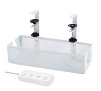 Bandeja para organizar cables debajo del escritorio, organizador de cables de acero al carbono, organizador de cables debajo del escritorio, para el hogar, oficina, estudio, cocina, interior, exterior