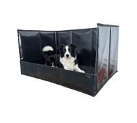 Bandeja para orinar para Perros: de Inodoro Plegable portátil, Soporte para Almohadilla Impermeable de Lado Alto, Orinal para Interiores y Exteriores sin ensamblaje | Ideal para Perros pequeños,