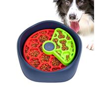 Bandeja para Perros de Comida Lenta,Bandeja de bocadillos interactiva Antideslizante - Bandeja de alimentación Antistik giratoria de 3 Capas,para Cachorros y de Todos los tamaños, contra el