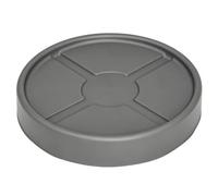 Bandeja para Plantas de Resina PP, Base para Macetas Redonda con Ruedas | Bandeja de Goteo para Plantas, Capacidad de Carga 60kg para Terrazas, Balcones y Salones(Gray,29x5.1cm/11.4x2in)