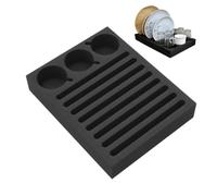 Bandeja para platos para , 11 compartimentos, ahorra espacio | Soporte vertical para platos para caminos Holper, viajes cortos, al aire libre, picnic, viaje, camping