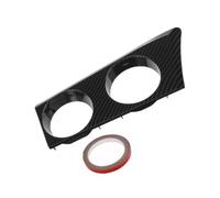 Bandeja para portavasos de Coche expansor Compatible con portavasos de coche BMW Serie 1 116 116i 118 118i 120 120i E87 E81 E82 E88 2004-2011(LHD Fiber Look)