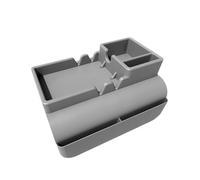 Bandeja para portavasos de sofá, 2 ranuras, 48 x 30 x 5 cm, soporte para tazas de sofá, bandeja para brazo de sofá, diseño estable antiderrames, para teléfono, cama, TV, sofá, escritorio, coche