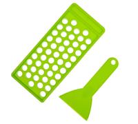 Bandeja para Rellenar Barras de Labios de 5G en Plástico, 50 Orificios | Molde para Hacer Bálsamo Labial Diy, Reparto Uniforme y Retirada Fácil, Color Verde