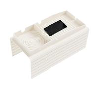 Bandeja para reposabrazos para sofá - Bandejas portavasos de silicona antideslizante de 43 x 34 x 4 cm, organizador para guardar objetos estrecho y expandido de 16,93 a 13,39 pulgadas, equipo de