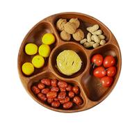 Bandeja para servir - 30 x 4,5 cm, bandeja de aperitivos , bandeja de madera decorativa de varias piezas para entrantes, postres y frutos secos, cocina, comedor, sala de estar, picnic