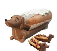 Bandeja para Servir A Dachshund - Lindo Plato De Cena En De Cachorro - Divertido Bocadillo De Sushi Soporte De Hot Dogs Calientes - Decoración del Hogar para Reuniones Familiares, Fiestas