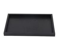 Bandeja para Servir Alimentos Bandeja Rectangular de Madera Oscura Grande para mayordomo Desayuno 30 x 20 x 2 cm