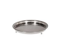 Bandeja para Servir Bandeja Velas Tableta Decorativa Latón Plata Marroquí Luz