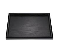 Bandeja para Servir de Madera, Forma de rectángulo Té de Madera sólida Café Merienda Comida Comidas Bandeja para Servir Bandejas de Restaurante(Los 30 * 20 * 2cm)