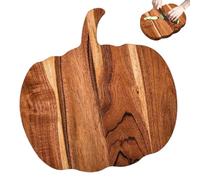 Bandeja para servir de madera, Tabla para servir de madera,Bandeja para con forma de calabaza para Halloween | Tabla para embutidos de cocina con mango para picar carne, verduras, frutas