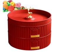 Bandeja para servir refrigerios,Bandeja para servir dividida - de almacenamiento giratoria para aperitivos,giratoria para dulces, para refrigerios y frutos secos, para frutas y dulces, estuche para al