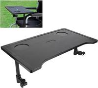 Bandeja para silla de ruedas desmontable, mesa de plástico para el regazo, accesorio de movilidad, bandeja para el regazo de silla de ruedas extraíble y duradera, mesa de comedor ligera y portátil par