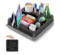 Bandeja para Sofá con Soporte para Tazas, Almohada, Cama, Asiento de Coche, Organizador de Playa, Bebidas, Antideslizante, Portátil para Aperitivos y Teléfono
