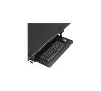 Bandeja para teclado bajo escritorio KMT01 - Plataforma extraíble con abrazadera en C, 65 x 30 cm, cajón deslizante ergonómico que ahorra