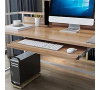 Bandeja para teclado debajo del escritorio con capacidad de carga de 14 pulgadas Ra 22 kg de altura ajustable, cajón de teclado extraíble para oficina en casa, diseño ergonómico, solución que ahorra