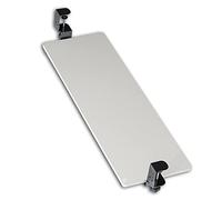 Bandeja para teclado, Soporte de madera en 3 colores, soporta 10 kg a 25 forma estable, con guías deslizantes rodamientos bolas, for plataforma bajo escritorio(White,65*25 cm (26*10 Inch))