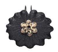 Bandeja para Toallas de Papel outdoorm, Minimalista, Moderna, Redonda, de Metal, con Barra lastrada para el hogar, Bar, salón de té, Hotel u Oficina. (Negra)