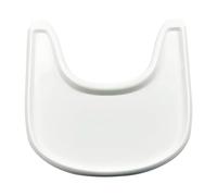 Bandeja para trona compatible con silla Stokke Tripp Trapp con superficie lisa y fuerte succión, hecha de plástico apto para alimentos (sin BPA, BPS, BPF, sin plomo ni ftalatos), color blanco