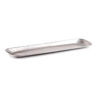 Bandeja para Velas de Estilo escandinavo Hedye, Color Plata, 58 cm de Largo | La sencilla bandeja de aluminio Hedye es ideal para servir alimentos y bebidas, así como para decorar el salón.
