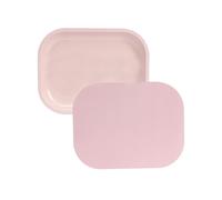 Bandeja peque a de metal rosa HOKirin con tapa magn tica de PVC blando de 7"" x 5,5"" x 0,6""