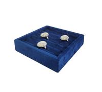 Bandeja pequeña for anillos, organizador de joyas, 5 ranuras for pendientes, 11x11cm, 2 uds para Joyas(Color 6)