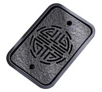 Bandeja pequeña para té Kung Fu, Bandeja de té tradicional china Gongfu con depósito, varios tamaños, color gris(B,31.5 * 21.5 * 6cm)