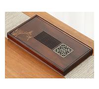 Bandeja pequeña para té Kung Fu, Bandeja de té tradicional Kung Fu, tipo depósito, estructura desmontable rectangular, varios tamaños(36 * 18cm)