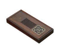 Bandeja pequeña para té Kung Fu, Bandeja de té tradicional Kung Fu, tipo depósito, estructura desmontable rectangular, varios tamaños(32 * 15cm)