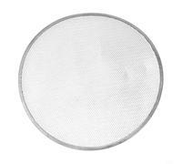 Bandeja perforada de aluminio para pizza de 45,7 cm, para cortezas crujientes, distribución uniforme del calor, utensilios para hornear, color plateado (50,8 cm)