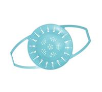 Bandeja perforada para cesta de, inserto de silicona con patas elevadas, asas laterales, bollos, albóndigas, verduras, mariscos, utensilios de cocina, accesorio para vaporizador, rejilla para