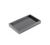 Bandeja Perfumes Bandeja organizadora pequeña for Joyas, de mármol travertino Amarillo, 25 x 15 3 cm, for vestidor(Light Grey)