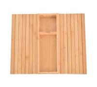 Bandeja plegable antideslizante para reposabrazos, organizador ligero que ahorra espacio, 16.14 x 13.39 pulgadas, compacto, ideal para bebidas, almacenamiento, chaise longue y reclinables