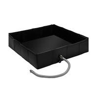 Bandeja plegable - base plegable para baño o camping | Plataforma portátil sin deslizamiento, piso de baño impermeable compacto, cacerola de ahorro de espacio ligero para voy
