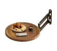 Bandeja plegable de montaje en pared, escritorio retráctil montado en la pared, mesa flotante para apartamentos, dormitorios, casas rodantes, inquilinos, baño, cocina, espacios pequeños, balcón