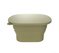 Bandeja plegable para cubitos de hielo para congeladores pequeños (oliva) | Congelación de lotes de gran capacidad, liberación flexible, almacenamiento plegable, cubos cuadrados, listo para fiestas