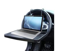 Bandeja plegable para el coche - 40 cm asiento trasero bandeja multiusos de viaje bandeja resistente montada en el reposacabezas con soporte para bebidas | Práctico accesorio de comida para coche para