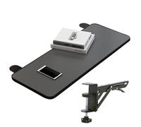 Bandeja plegable para teclado, extensor ergonómico de escritorio para teclado y mouse, soporte de brazo para reposabrazos, alivia la fatiga muscular, compatible con todos los tipos de escritorio