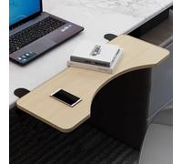 Bandeja plegable para teclado y extensor de escritorio con reposamanos alargado, perfecto para juegos, oficina, trabajo, estudio y ergonomía mejorada, instalación sin perforaciones