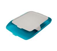 Bandeja Portadocumentos Leitz Cosy Azul con Organizador de Sobremesa