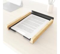 Bandeja portadocumentos, Organizador de Escritorio Fabricado de bambú respetuosa con el Medio Ambiente y Metal Resistente - la Bandeja portadocumentos Mantiene ordenados el Papel A4 - KD Essentials
