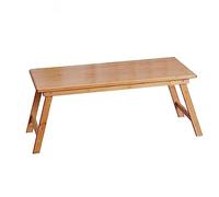 Bandeja portátil de bambú para laptop, mesa plegable japonesa para aperitivos, desayuno, café, estudio y picnic, ligero, ahorra espacio, fácil de transportar