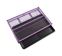 Bandeja portátil grande para perros, inodoro de acero inoxidable para uso en interiores, bandeja de residuos extraíble para una fácil limpieza