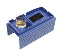 Bandeja Portavasos para Sofá - Bandeja De Sofá De Silicona Antideslizante | Bandej para Reposabrazos con Compartimento para Mando A Distancia, Mesa De Centro Organizadora para, Portavasos De 43