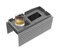 Bandeja Portavasos Para Sofá - Bandeja De Sofá De Silicona Antideslizante | Bandej Para Reposabrazos Con Compartimento Para Mando A Distancia, Mesa De Centro Organizadora Para , Portavasos De 43