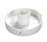 Bandeja portavelas de cerámica, candelabro artístico fácil Limpiar, Quemador Incienso Redondo Palo Santo, decoración del hogar, 1 par para Velas(Color1)