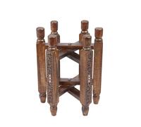 Bandeja Portavelas Decorativa de Madera Marrakesch, Boho, 40 cm