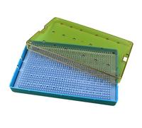 Bandeja Quirúrgica Médica, Caja De Esterilización De Silicona, Bandeja Dental, Caja De Almacenamiento De Instrumentos De Microcirugía Oftálmica(10.2in*6.3in*0.9in monolayer)