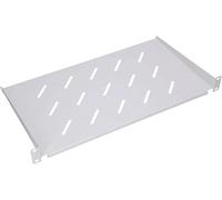 Bandeja rack 19 pulgadas 1U, 250mm, estante para armario rack colgante, fácil de instalar, 4 puntos de fijación, con agujeros para ventilación, para racks de servidores, gris, estante metálico